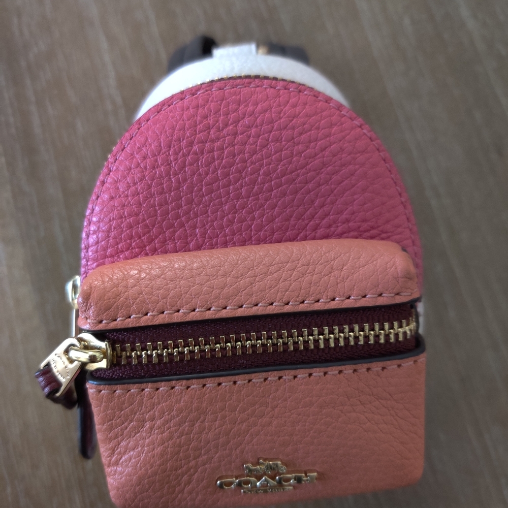 Coach backpack keychain